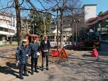 Saronno, lavori per la sicurezza in piazza De Gasperi - ilSaronno