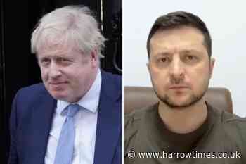 Boris Johnson praises Zelensky in rallying Ukrainian people like 'Churchill' - Harrow Times