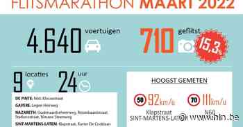 Politiezone Schelde-Leie maakt resultaten flitsmarathon bekend | De Pinte | hln.be - Het Laatste Nieuws