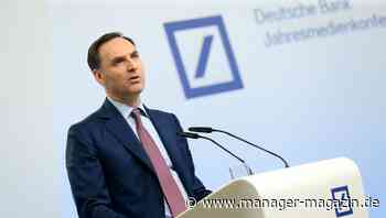 Deutsche Bank: Finanzchef James von Moltke wird Vize-Vorstandsvorsitzender