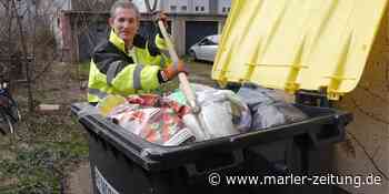 Müllabfuhr leert gelbe Tonne nicht – Vermieter Steffen Christ ist ratlos - Marler Zeitung