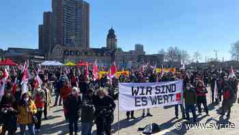 Kita-Warnstreik am Weltfrauentag in Mannheim - SWR Aktuell