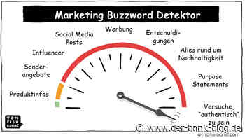 Bitte weniger Buzzwords und mehr Substanz! – Cartoon - Der Bank Blog