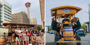 You Can Get Paid To Pour Pints & Show People Around Calgary On A Giant Mobile Bar This Summer - Narcity Canada
