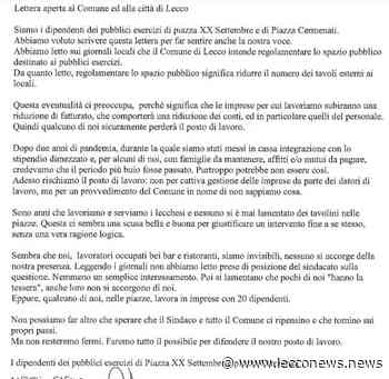 PIAZZE CENTRALI DI LECCO, PETIZIONE DEI LAVORATORI CONTRO IL 'TAGLIO' DEI TAVOLINI - Lecconews