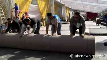 WATCH:  Dolby Theatre rolls out red carpet ahead of Oscars