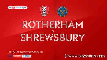 Rotherham 0-3 Shrewsbury: League leaders shocked on home soil after Angus McDonald dismissal - Sky Sports