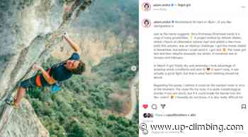 Wonderland: 9b/+ ad arco by ondra! - Versante Sud