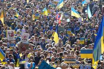 Protesters march in solidarity with people of Ukraine - The Bolton News