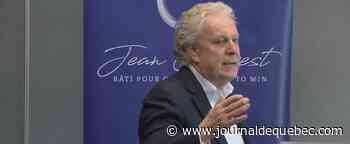 Jean Charest en campagne à Sherbrooke