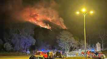 60 pompiers mobilisés, 2ha ravagés... un incendie visible depuis le littoral en cours ce samedi soir à Saint-Vallier