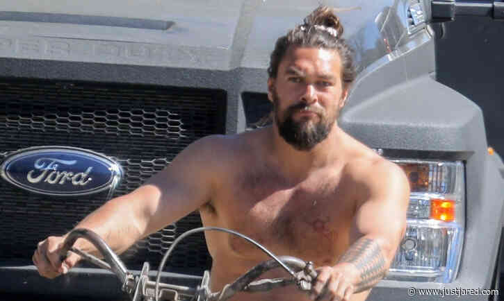 Jason Momoa Spotted on Shirtless Motorcycle Ride Ahead of Oscars Appearance