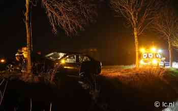 Automobilist botst tegen boom in Vegelinsoord en raakt gewond - Leeuwarder Courant