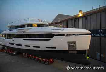 First Hull of DOM 133 Series Launched by Baglietto - Yacht Harbour