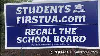 Effort to recall Virginia Beach School Board members for their support of closures during the pandemic