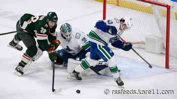 Eriksson Ek scores in overtime, Wild beat Canucks 3-2