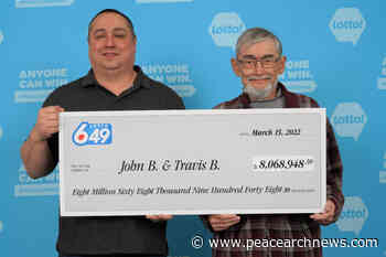 Uncle and nephew from Chilliwack share $8 million Lotto 6/49 win – Peace Arch News - Peace Arch News