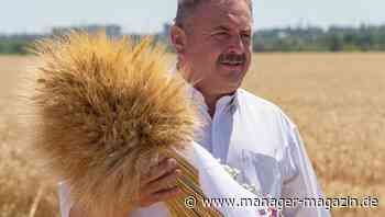 Weizen und Getreide exportiert die Ukraine per Zug nach Europa wegen Blockade der Häfen