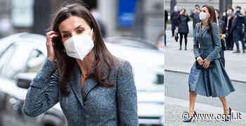 Letizia Ortiz, ancora quell'abito? È stra-riciclato e... noioso. Foto e video | People - OGGI