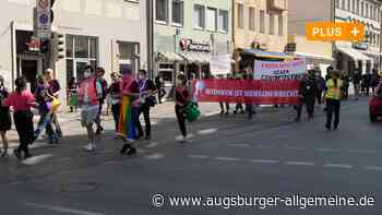 Demonstranten setzen sich in Augsburg für bezahlbaren Wohnraum ein