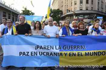 Rodríguez Larreta participó de la marcha “Estamos con Ucrania” - buenosaires.gob.ar