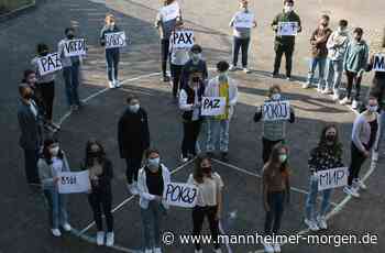 Lampertheimer Lessing-Gymnasium zeigt Haltung gegen den Krieg - Lampertheim - Nachrichten und Informationen - Mannheimer Morgen