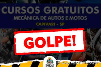 CUIDADO! Prefeitura de Capivari alerta sobre golpe sendo aplicado na cidade - Raizes FM