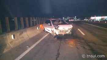 Motorista colide em mureta da BR-101 em Capivari de Baixo - TN Sul