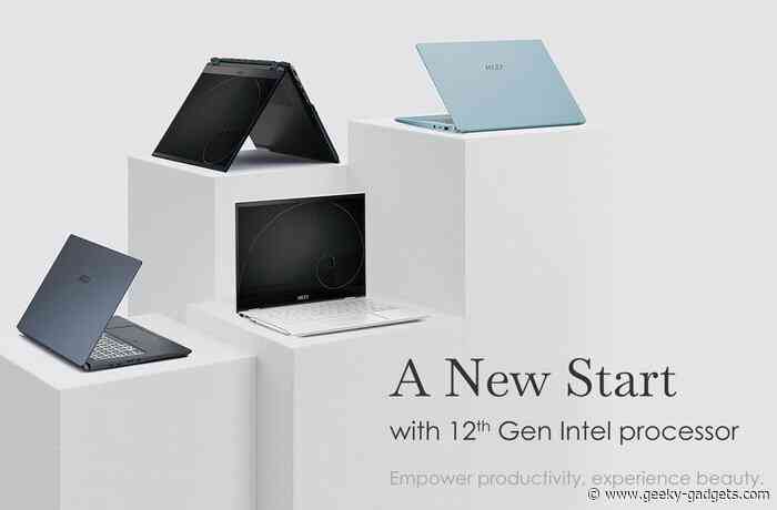 MSI Summit, Prestige, and Modern Series laptops now with 12th Gen Intel