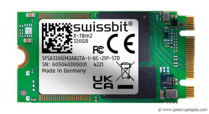Swissbit industrial M2 SATA SSD X-78m2 offers storage from 40 to 320 GB