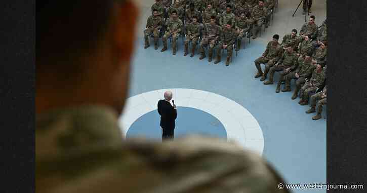 Watch: Biden Travels to Europe, Straight-Up Lies to Faces of American Troops