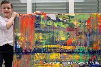 Auktion: Jarno Terfrüchte taucht seine Hoffnung auf Frieden in Farbe | Stadtlohn - Münsterland Zeitung