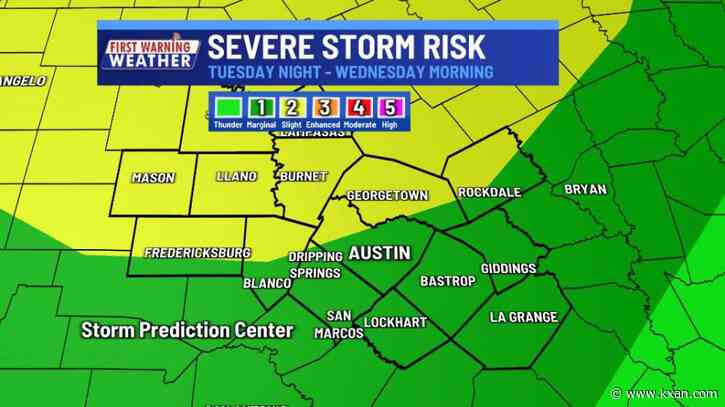 Wednesday morning severe weather threat possible