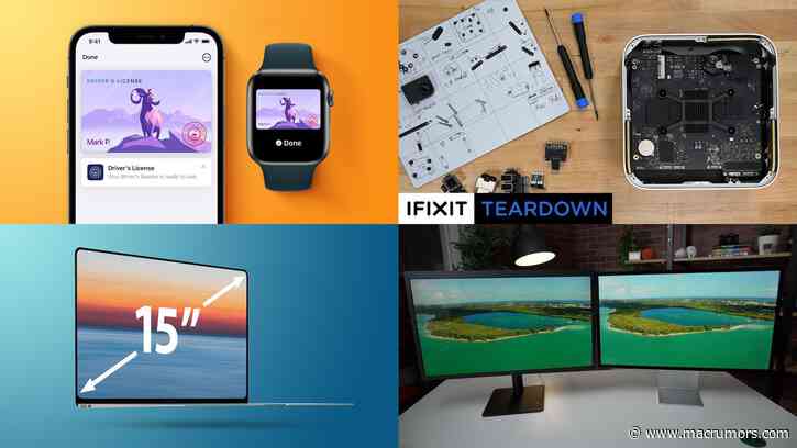Top Stories: Apple Launches IDs in Wallet App, iFixit Tears Down Mac Studio, 15-Inch MacBook in 2023?
