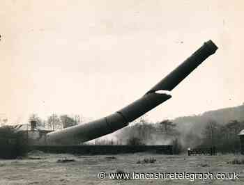 Look out below! Industrial giant crashes to earth
