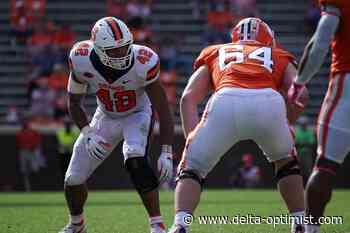 Linebacker Tyrell Richards shows off his versatility at CFL combine - Delta Optimist