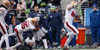 George Kittle credits balance-beam work for wild TD vs. Seahawks - NBC Sports