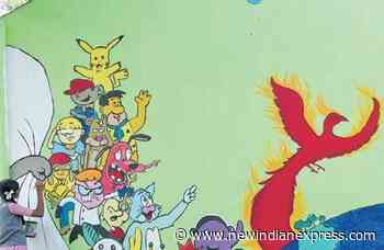 Helping hand: Students add a dash of colour to school walls - The New Indian Express