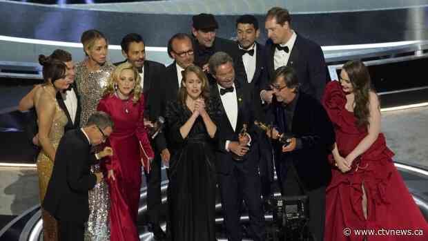 At a pugnacious Oscars, Apple's feel-good 'CODA' triumphs