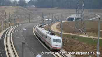 Erste schnelle Testfahrt auf ICE-Neubaustrecke startet mit Verspätung