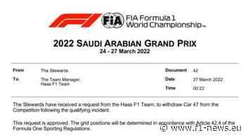 Formula 1 | Haas, la F1 accoglie la richiesta: Schumacher ritirato dal GP - F1-News.eu