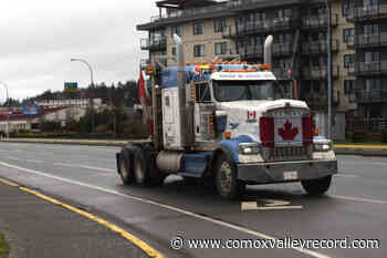 PHOTOS: Anti-mandate convoy travels Island Highway to Campbell River – Comox Valley Record - Comox Valley Record