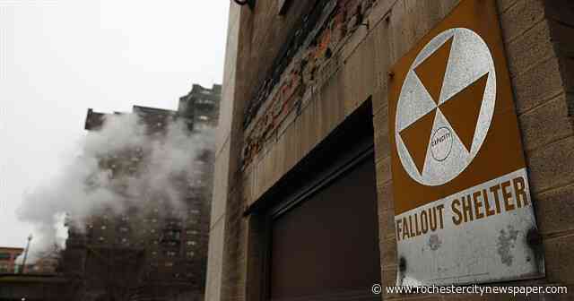 Rochester's "Fallout Shelter" signs still hanging in there