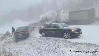 At least 25 vehicles involved in a crash on Pennsylvania interstate during snow squall