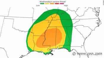 New Orleans and other major cities at risk for severe storms including tornadoes