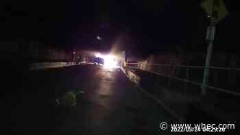 Body Camera video: Officer gets victims to safety after car crash