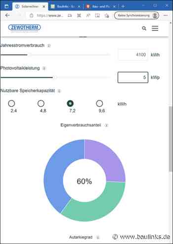 Neuer Solarrechner (PV) von Zewotherm online
