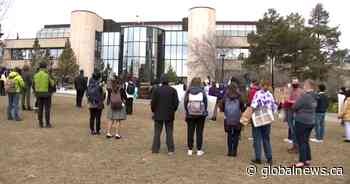 Calgary students strike, call on province to reverse budget cuts to post secondary