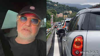 Caos autostrade, Briatore fermo in coda a Savona: “Se qualcuno stesse male, qui muore” - IVG.it