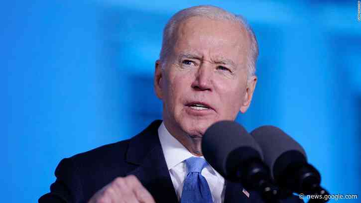 Biden says he was 'expressing my outrage' but not making a policy change when he said Putin 'cannot remain in power' - CNN